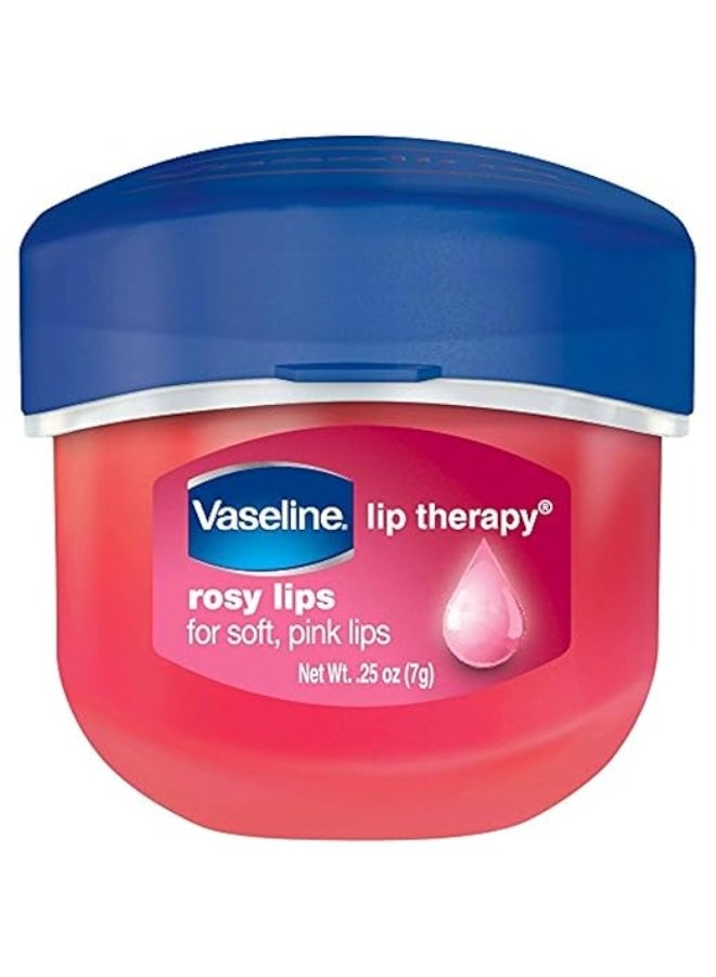 فازلين روزي ليب ثيرابي، حجم 0.25 أونصة، عبوة من 3 قطع، لون وردي - Image 2